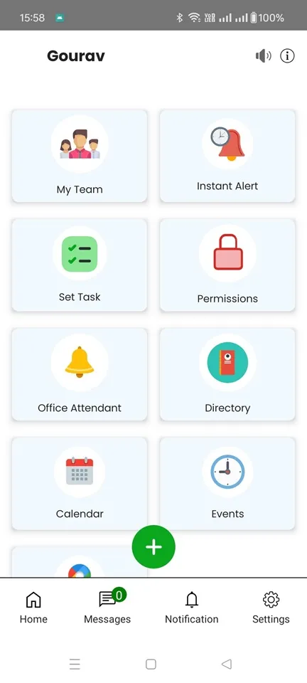 Home Screen